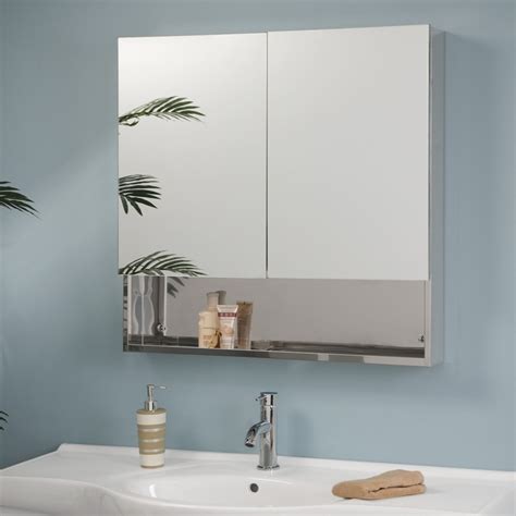 dawson stainless steel medicine cabinet brushed stainless steel|Brushed Nickel Recessed Framed Medicine Cabinet.